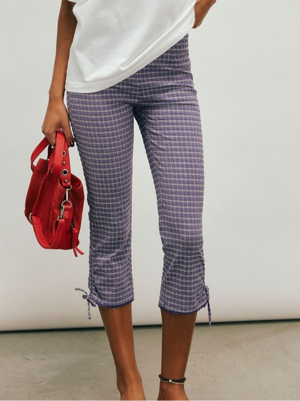 Free People feeling flirty slim capri pants